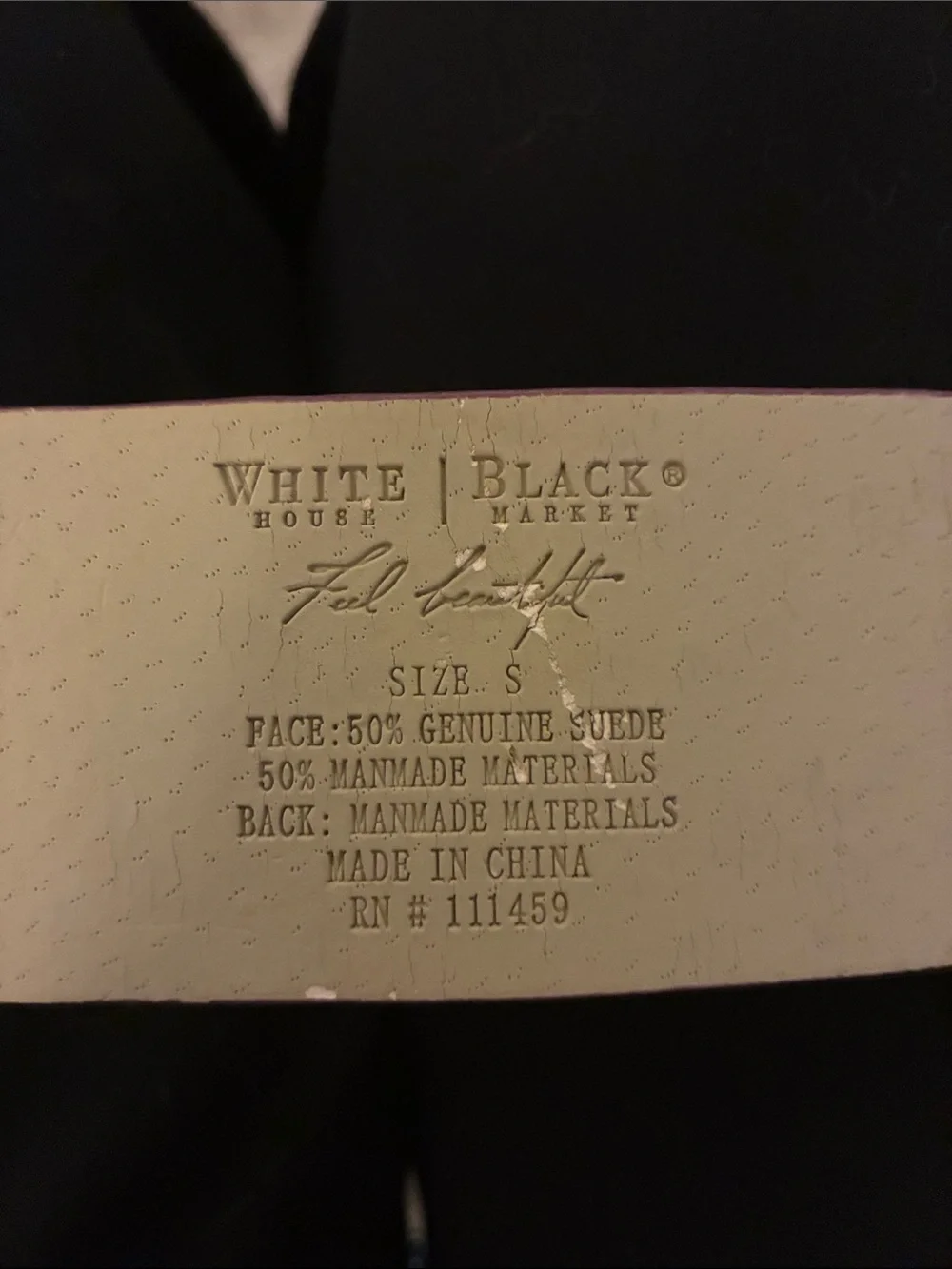 White House Black Market Purple Suede & Textured Belt with Silver Buckle
